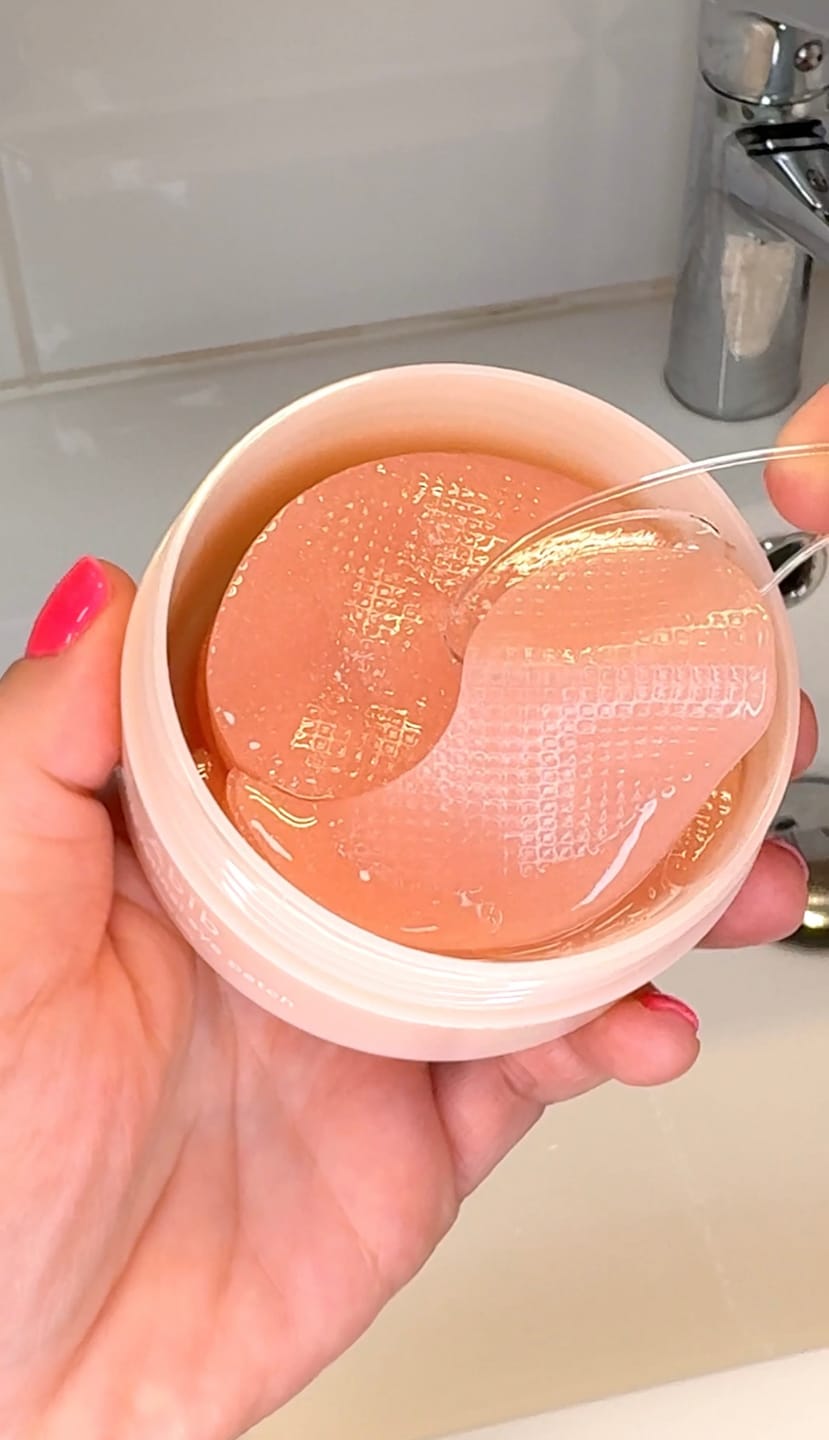 Customer photo review of PDRN retinal eye patch Glow jelly