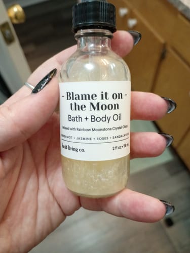 Customer photo review of Blame it on the Moon Bath & Body Oil