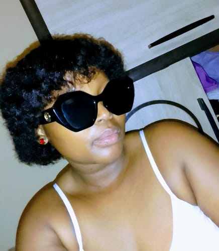 Customer photo review of Brazilian Full Cap Wig - Eva