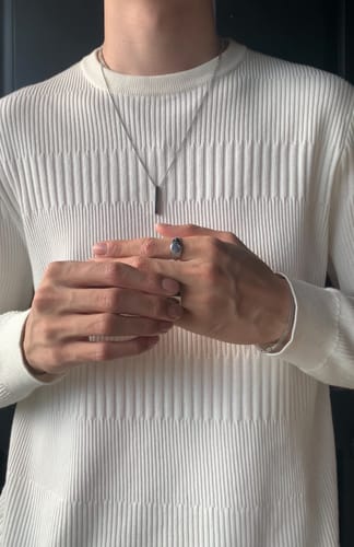 Customer photo review of Vintage Signet Ring in Silver