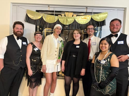 Customer photo review of Replay-able 1920s Murder Mystery Dinner Party Game for Up to 20 Adults - Host Your Own Dinner Party Game Night - 1920s Speakeasy Gatsby Theme - 1920s Fancy Dress Dinner Party(V2)