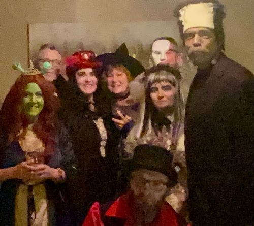 Customer photo review of Replay-able Haunted House Murder Mystery Dinner Party Game for Up to 20 Adults - Host A Halloween Dinner Party Game Night – Classic Monsters Fancy Dress Dinner PartyV2