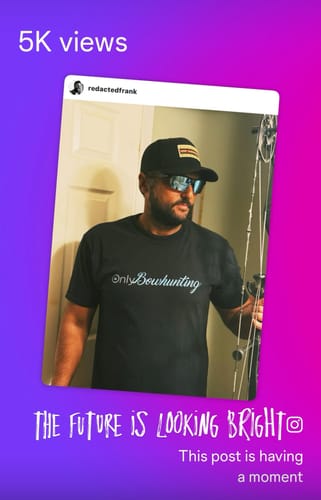 Customer photo review of ONLYBOWHUNTING T-SHIRT