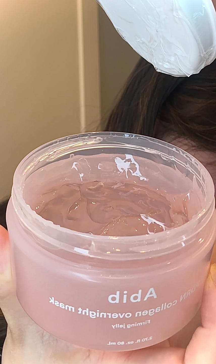 Customer photo review of PDRN collagen overnight mask Firming jelly