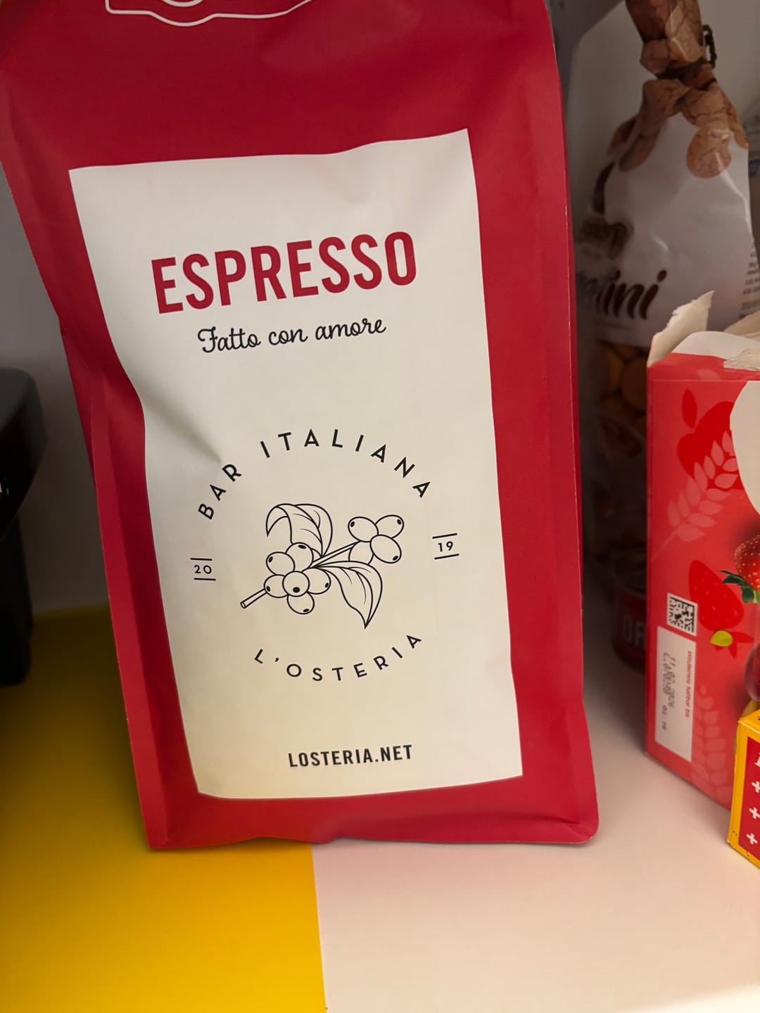 Customer photo review of L'Osteria Espresso Vorteilspack 2 x 1 Kg