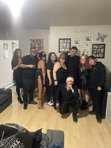Customer photo review of Replay-able Masquerade Murder Mystery Dinner Party Game for Up to 20 Adults - Host Your Own Dinner Party Game Night - Masquerade Venetian Carnival Theme - Mardi Gras Fancy Dress Dinner Party V2