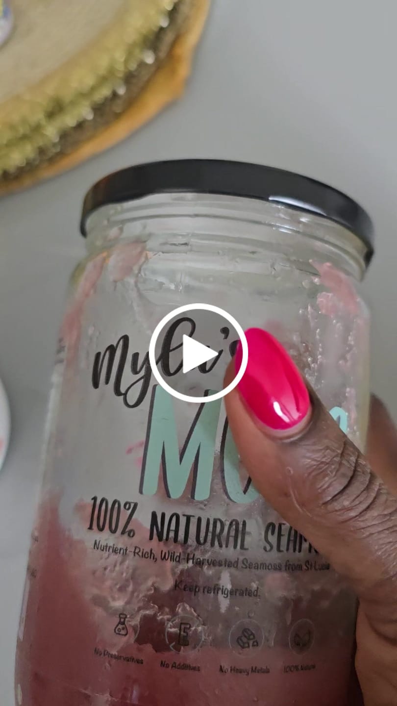 Customer video review of Seamoss Gel Bundle - Purple & Gold (720ml each)