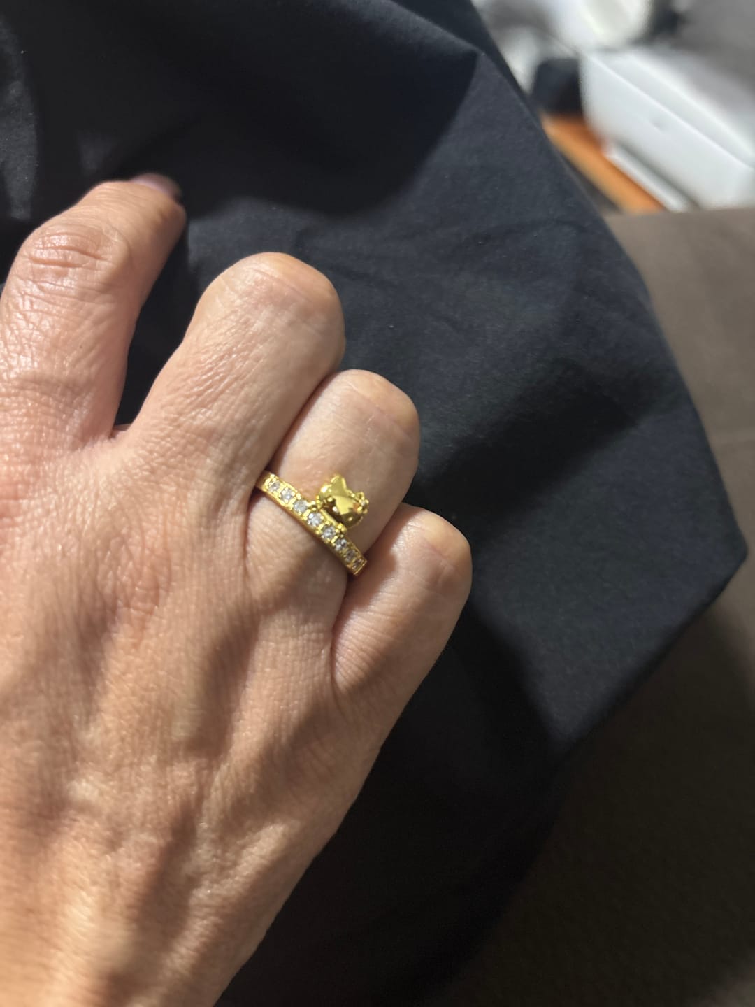 Customer photo review of Anillo Eternal Love | Plata con Baño de Oro 18k | Hello Kitty