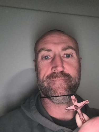 Customer photo review of FREE Today: Christ Jesus Cross Jewelry Necklace