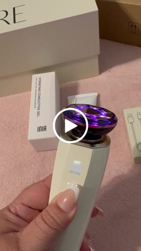 Customer video review of INIA FLARE Microcurrent Facial Device