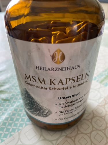 Customer photo review of MSM Kapseln OptiMSM® + Vitamin C Kapseln
