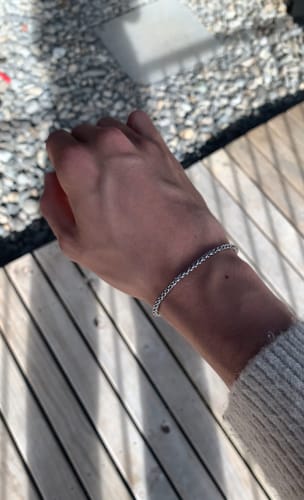 Customer photo review of Wheat Chain Bracelet - Silver