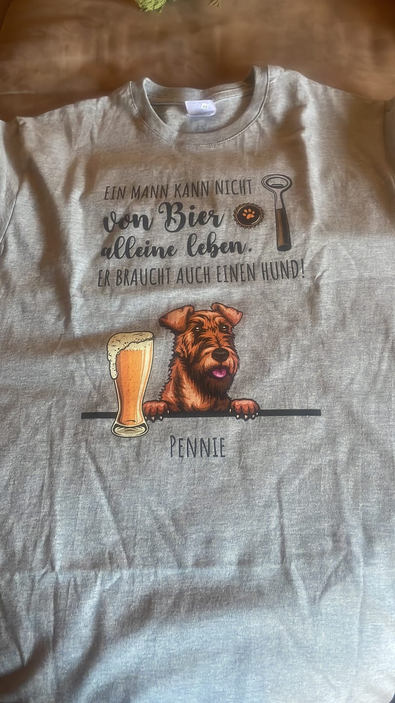 Customer photo review of Bier & Wuff - Individuelles T-Shirt