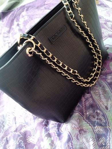 Customer photo review of Black New Wave Tote Bag