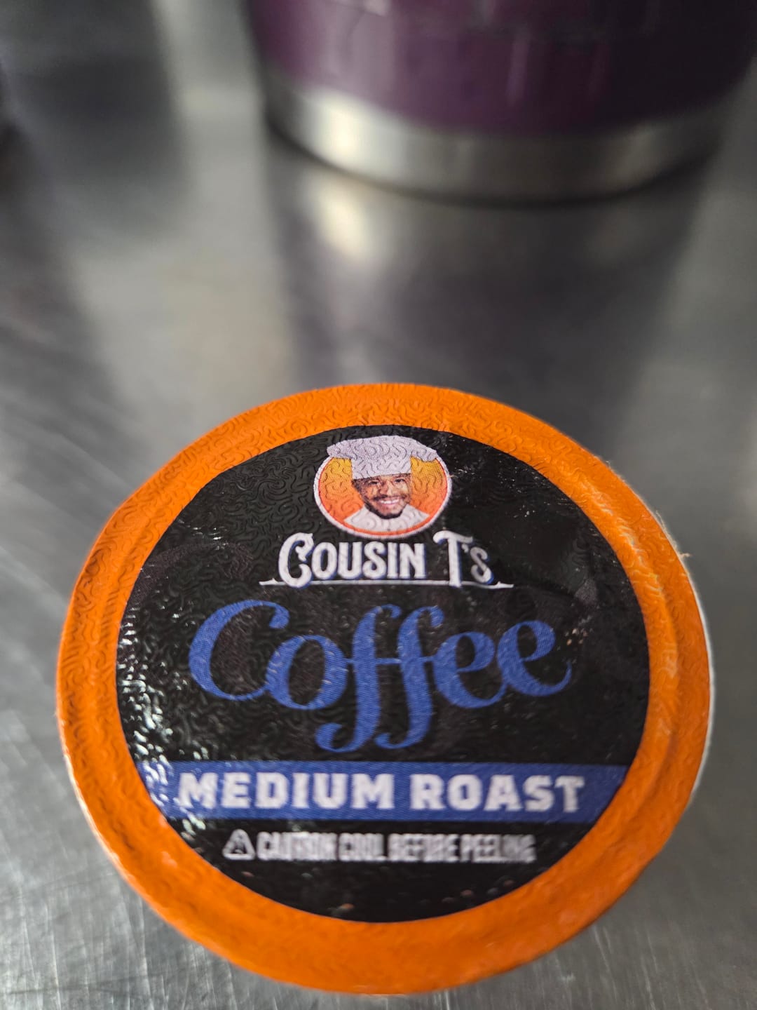 Customer photo review of Cousin T's Signature Blend Medium Roast Coffee