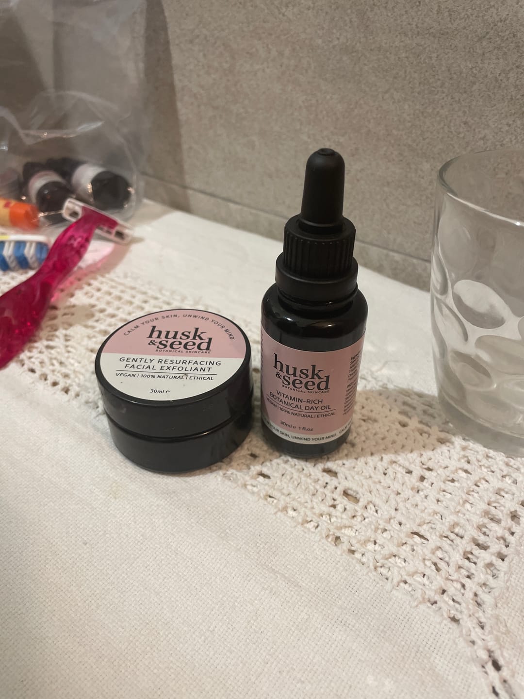 Customer photo review of Gently Resurfacing Facial Exfoliant
