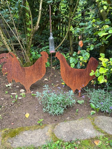 Customer photo review of Gartenstecker Hahn