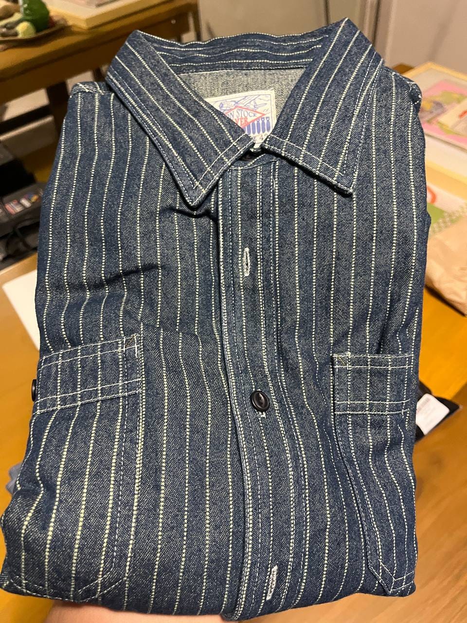Customer photo review of 9 oz Wabash Vent Hole Work Shirt