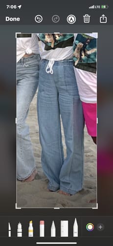 Customer photo review of Patsy Pull On Jeans