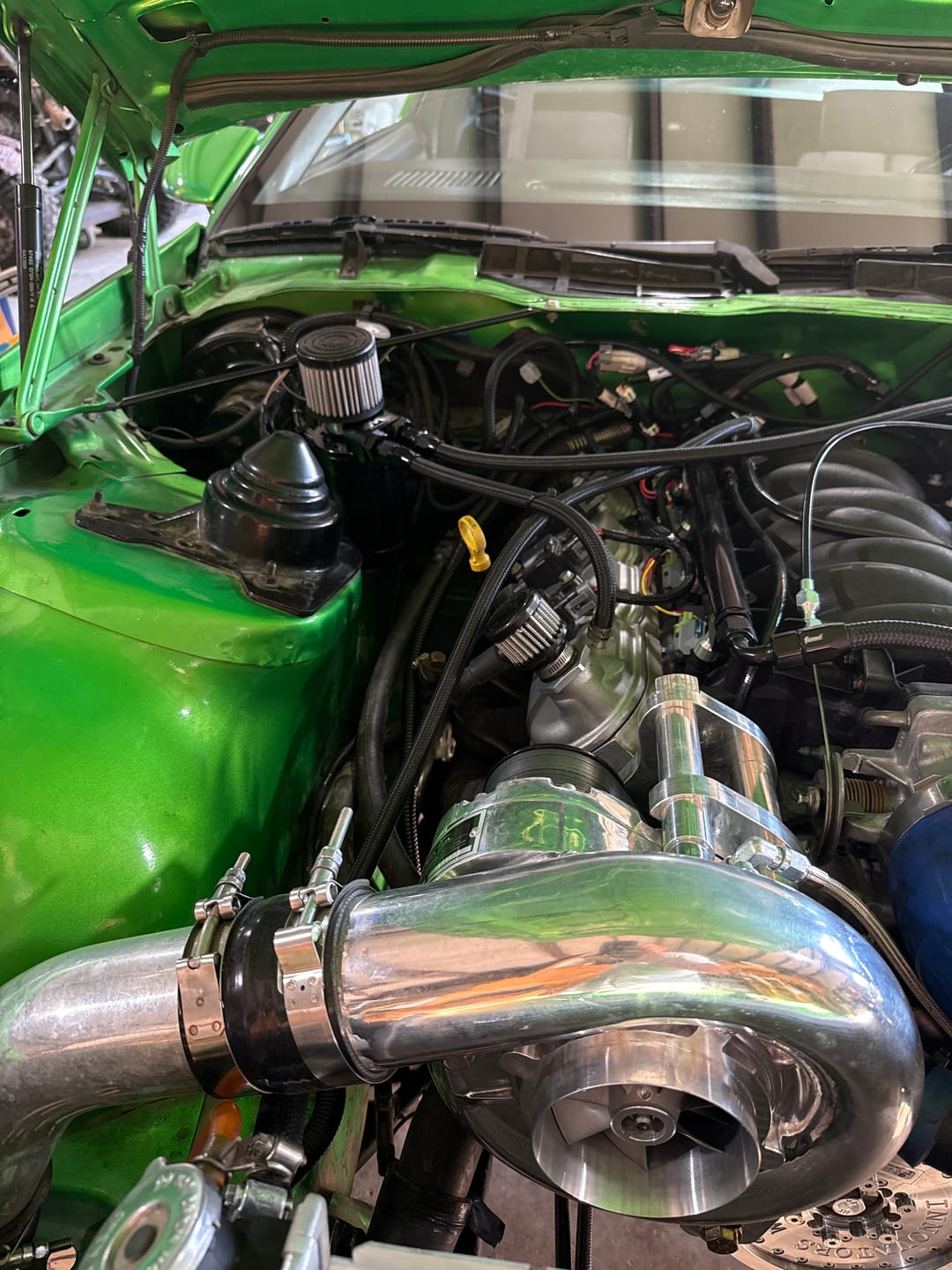 Customer photo review of Top Loader Billet Internally Baffled Oil Catch Can (Dual 10AN Port)