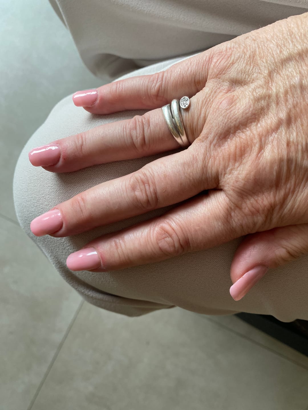 Customer photo review of Lovely Pink Dipping Powder
