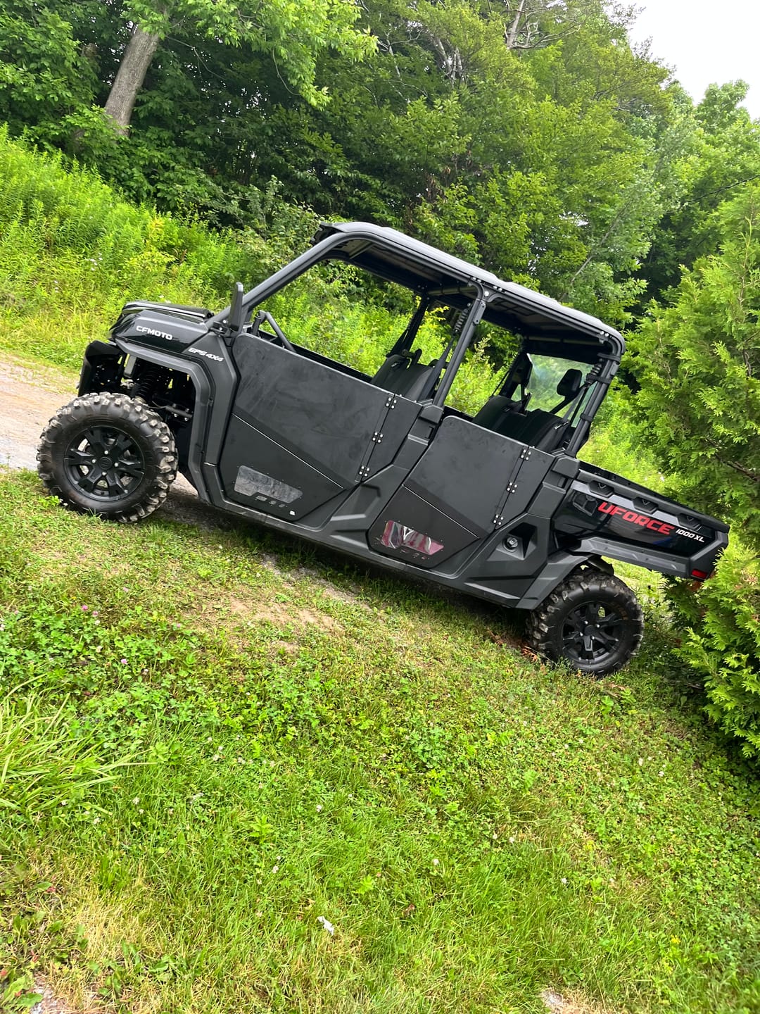 Customer photo review of Aluminum 4pcs Half Doors for CFMOTO Uforce 1000XL 2022-2024