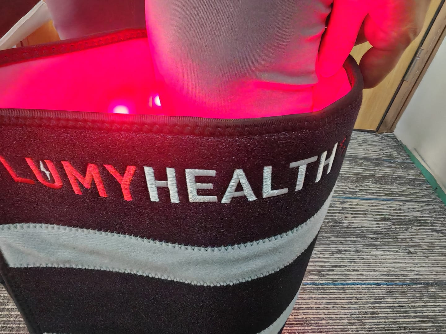Customer photo review of LumyHealth Red Light Therapy Pad