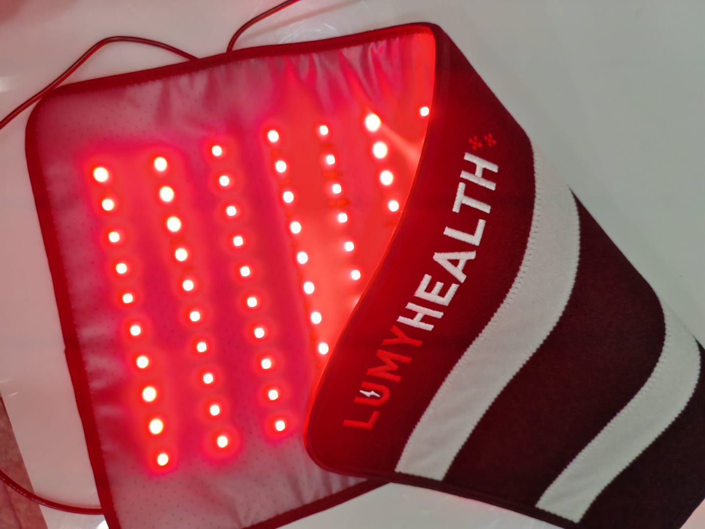 Customer photo review of LumyHealth Red Light Therapy Pad