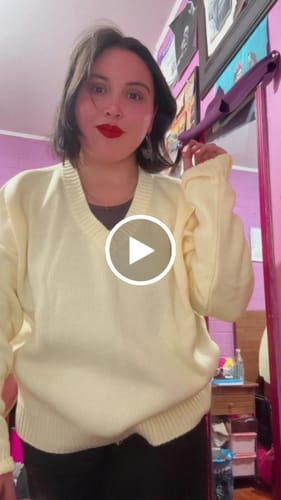 Customer video review of SWEATER HAILEY AMARILLO