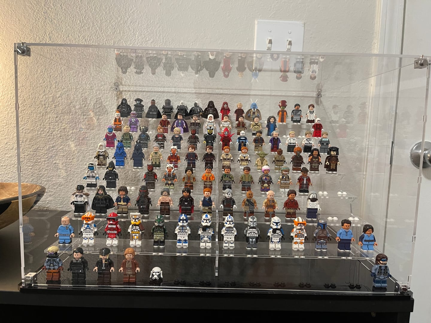 Customer photo review of Display Case / Stand for LEGO® 112 Minifigures