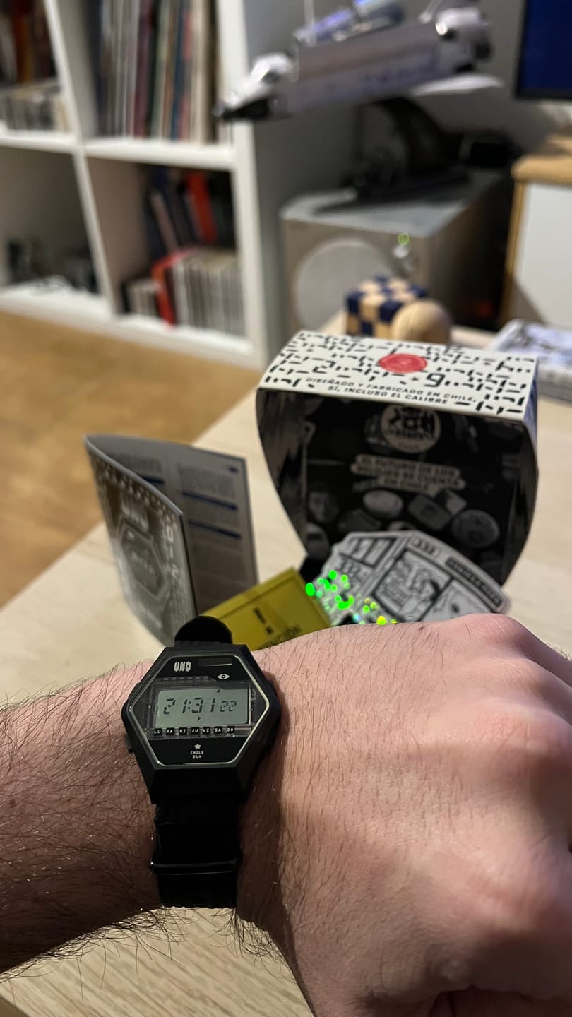 Customer photo review of El Número Uno, el primer reloj digital en la historia de Chile