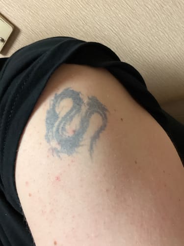 Customer photo review of Tribal Dragon Tattoo - Semi Permanent
