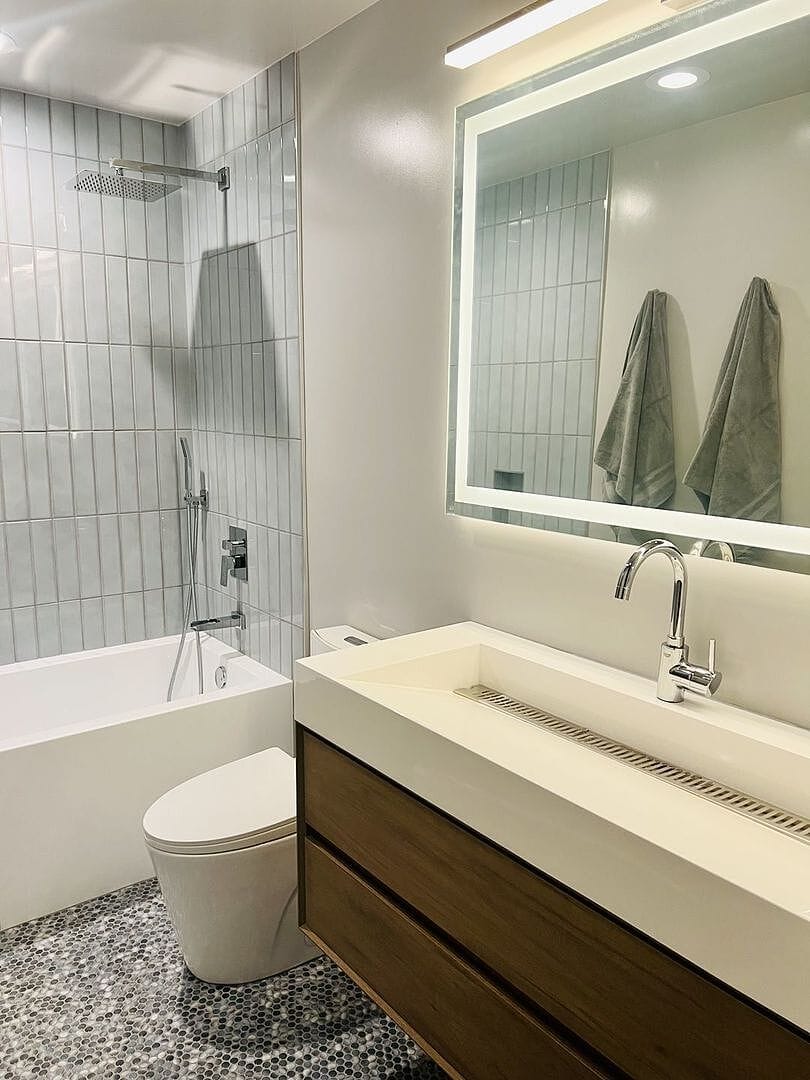 Customer photo review of Halo 48“ Floating Bathroom Vanity