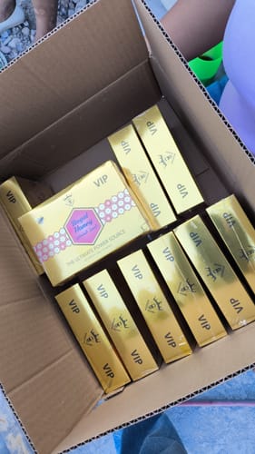 Customer photo review of Royal Honey 10 Cajas (120 sobres)