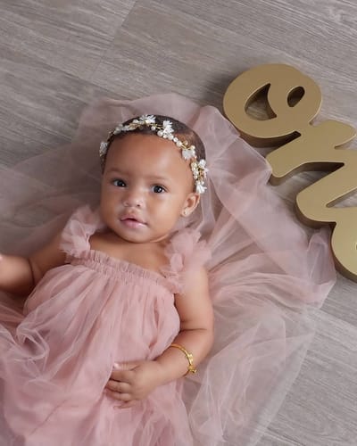 Customer photo review of Daphne Dress in Dusty Rose