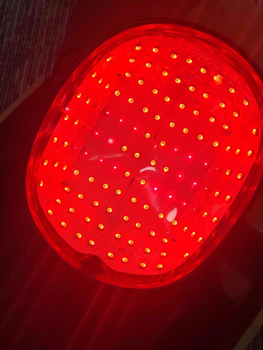 Customer photo review of LED Therapy Cap