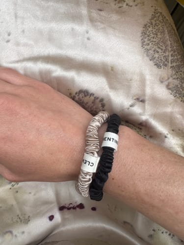 Customer photo review of Organic Silk Everyday Scrunchie Pack
