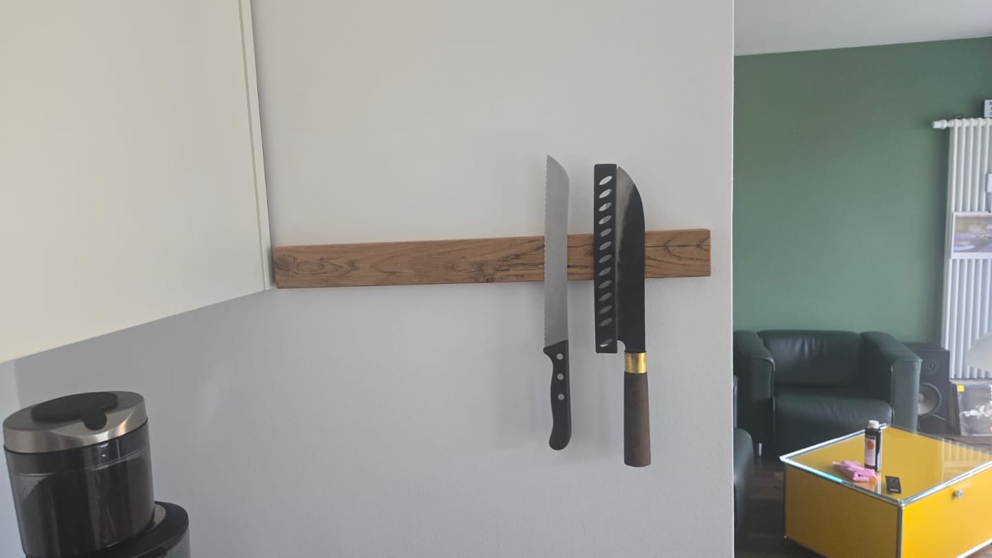 Customer photo review of Magnet Messerleiste CULTRO aus Holz