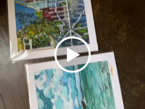 Customer video review of 10x10 Giclee Fine Art Prints