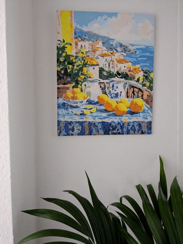 Customer photo review of Malen nach Zahlen - Orangen mit Aussicht