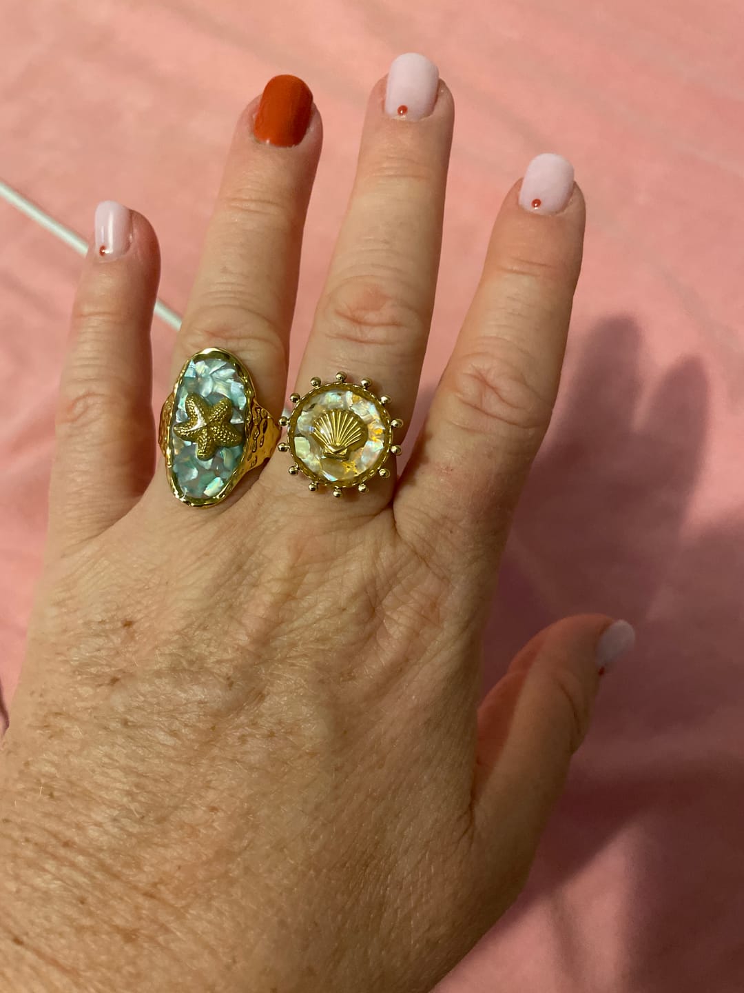 Customer photo review of ANELLO REGOLABILE“LIDO CONCHIGLIA”