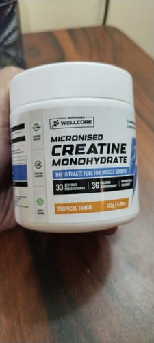 Customer photo review of Wellcore - Pure Micronised Creatine Monohydrate (122g, 33 Servings) Tropical Tango