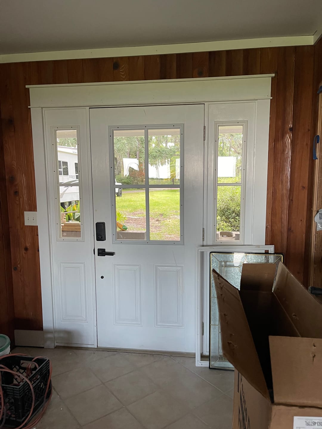 Customer photo review of Clear 4 Lite Glass and Frame Kit (Half Lite)