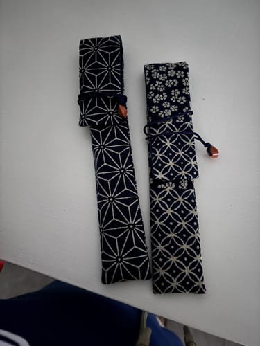 Customer photo review of Pochette Éventail Asanoha