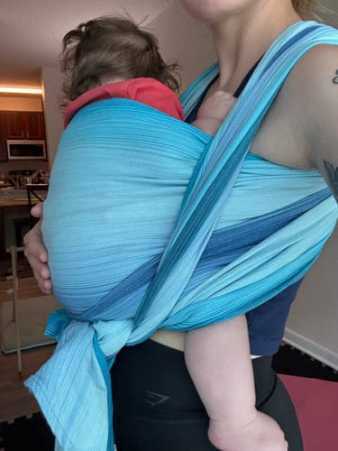Customer photo review of Alizee Woven Wrap by Chimparoo