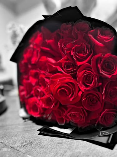 Customer photo review of Red Rose Bouquet