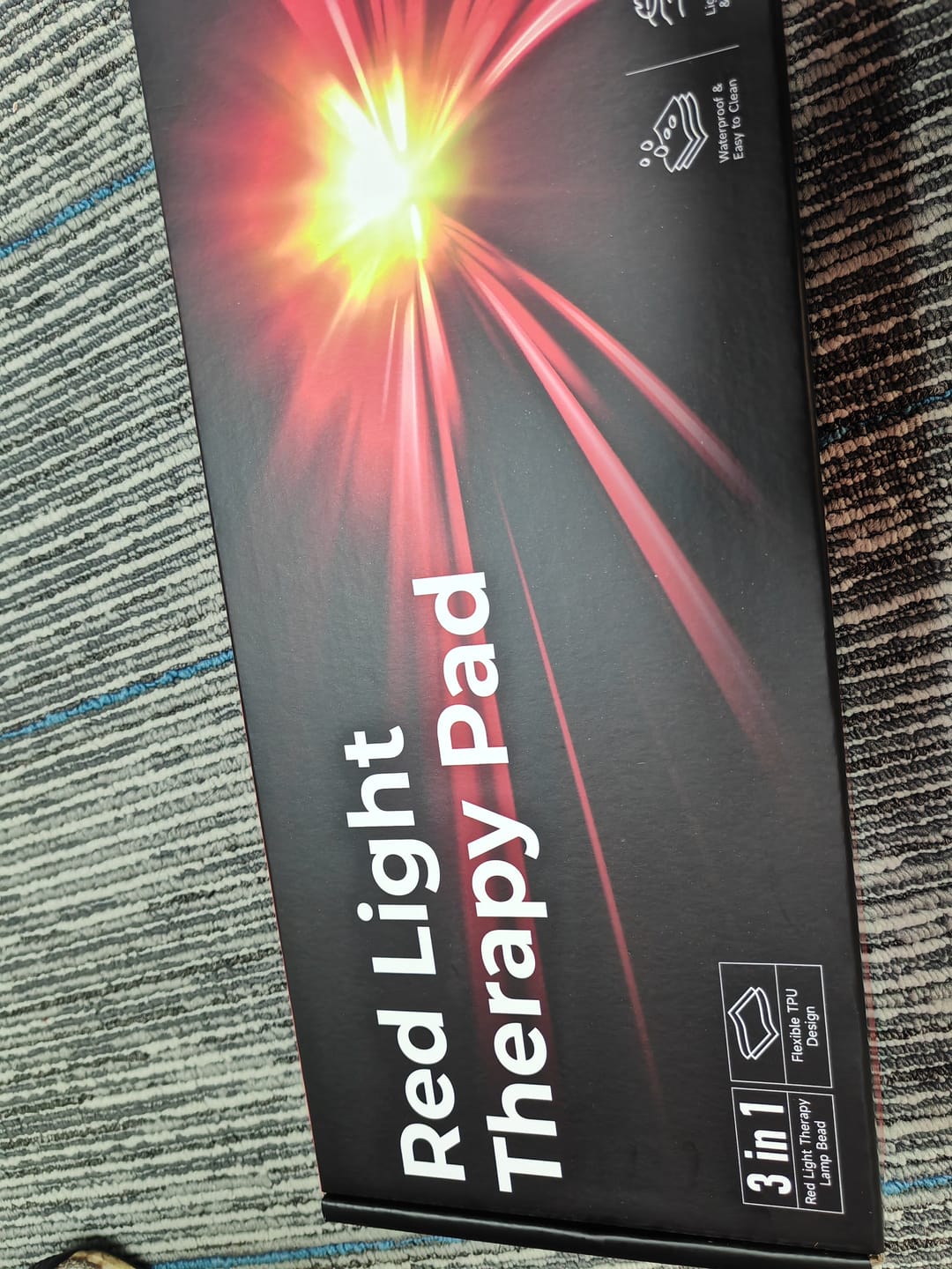 Customer photo review of LumyHealth Red Light Therapy Pad