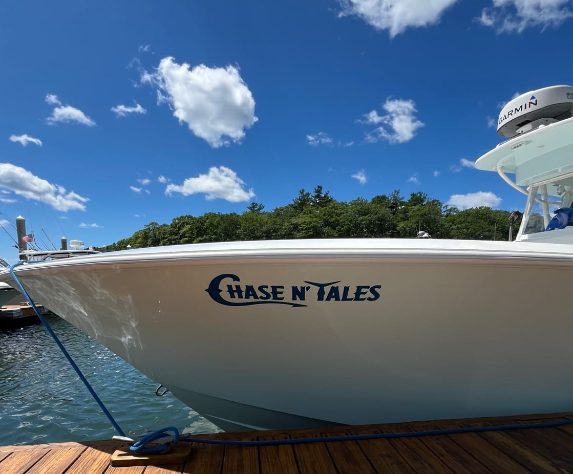 Customer photo review of Boat Logo Decal