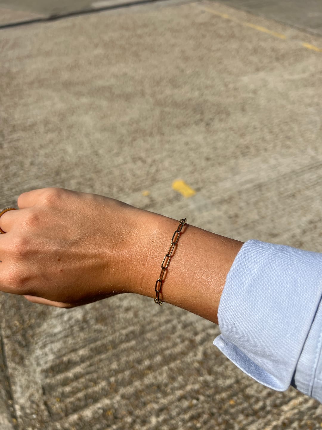 Customer photo review of Paperclip Bracelet