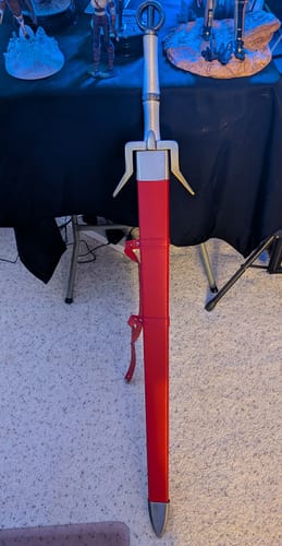 Customer photo review of 45" Zireael Sword of Ciri in Just $77 (Spring Steel & D2 Steel versions are Available) from The Witcher Sword-White